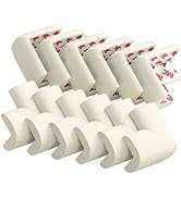 12 Pack Corner Protector Baby Proofing Edge and Corner Guards, Soft Safety Pre-Taped Rubber Foam ...