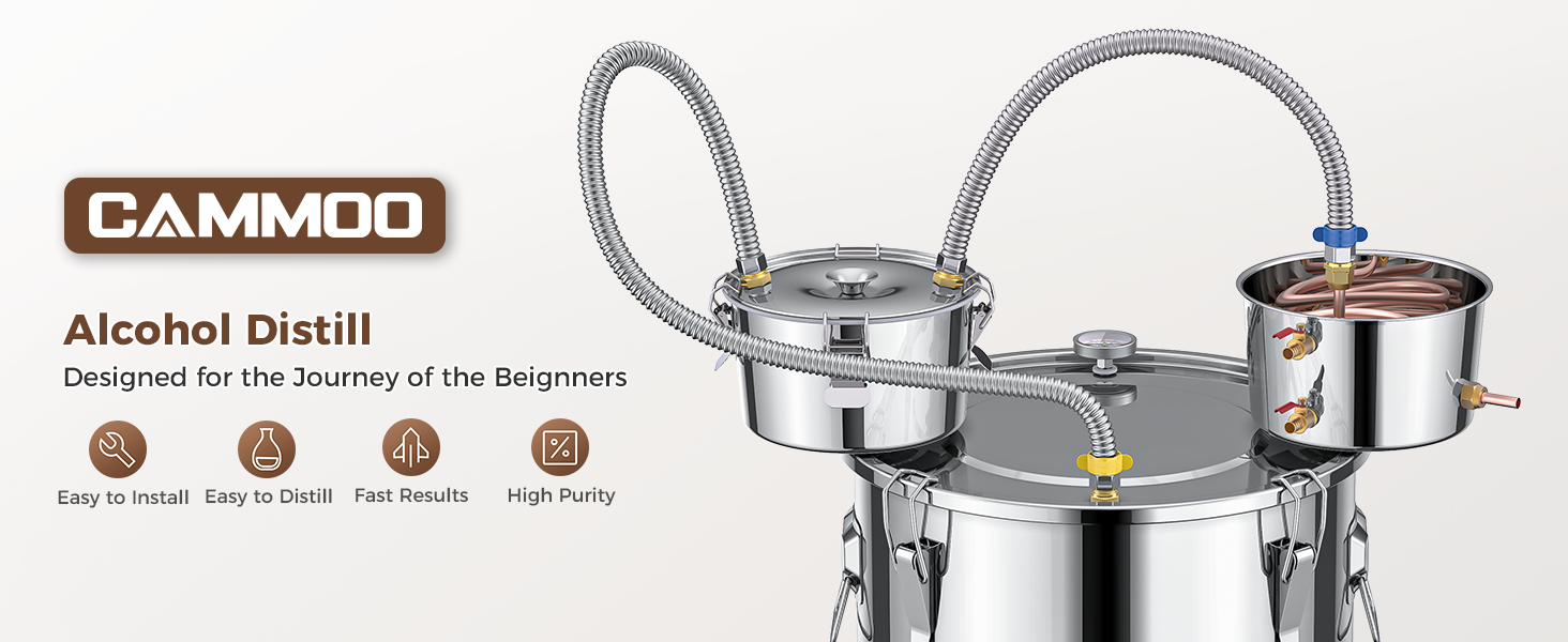 13.2 gal double chilled alcohol still