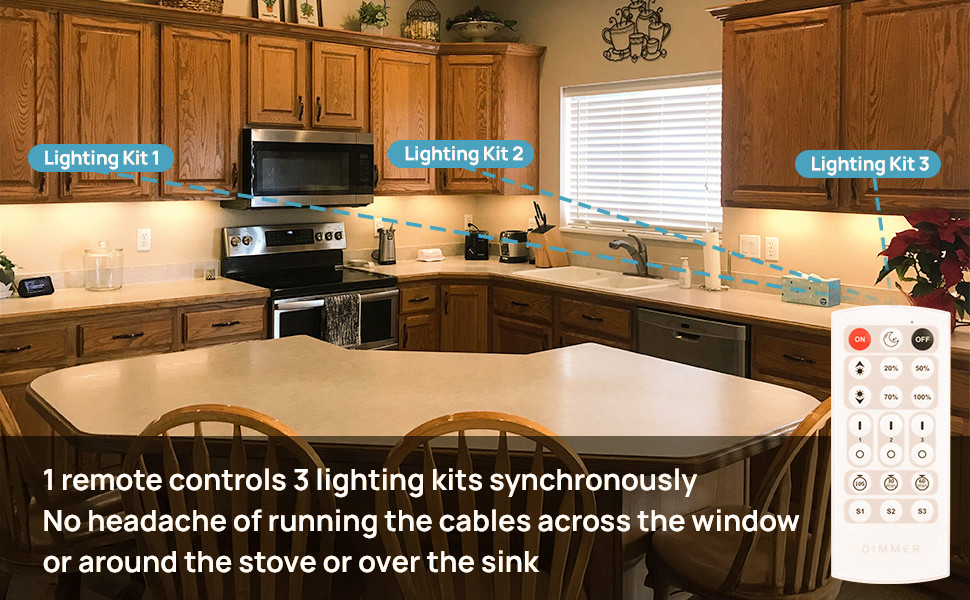Under Cabinet Light Kit with Remote