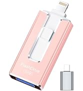 MFi Certified Flash Drive for iPhone iPad 512GB, Photo Stick for External Memory Storage, Easily ...