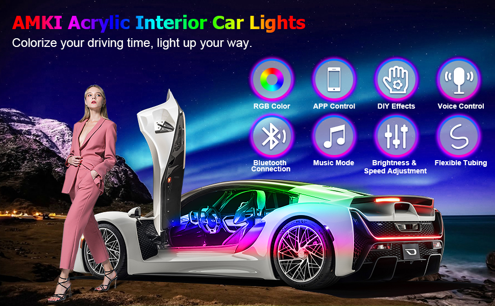 car foot light