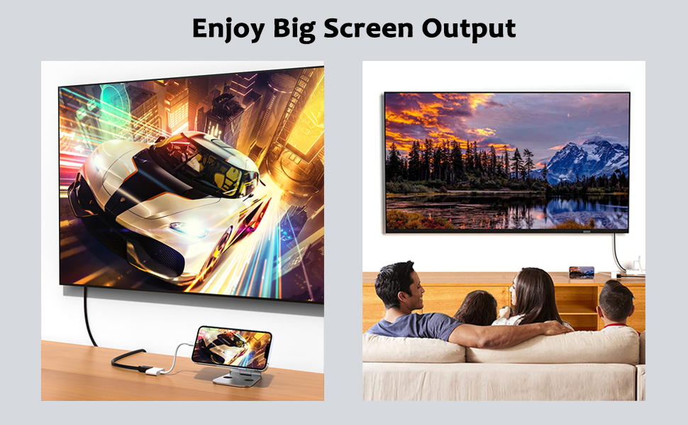 Enjoy Big Screen Output