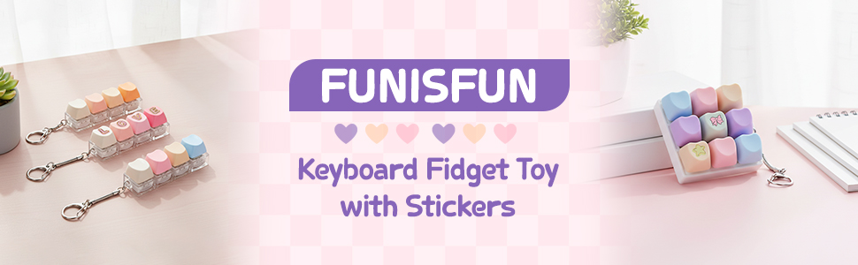 Heart-shaped Keyboard Fidget