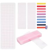 Housoutil Washi Tape Boards 40Pcs Plastic Sample Cards Organizer Portable Tape Storage for Scrapb...