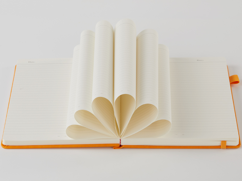 Thick hardcover notebook journal