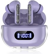 BYDTOOPCBD Wireless Earbuds P1 PRO Purple, Earphones Wireless Bluetooth Headphones with Clear Cal...