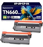 InkNI Compatible TN660 Toner Cartridge Replacement for Brother TN660 TN630 High Yield Compatible ...