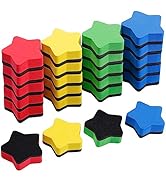 24 pcs Strong Magnetic Whiteboard Eraser - Mini Dry Erase Erasers, Small Chalkboard Cleansers Wip...