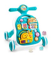 YOLAY 3 in 1 Baby Walker Push Toy with Wheels, Sit-to-Stand Foldable Walker for Baby Boy and Girl...