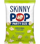 SkinnyPop Popcorn Bag, Original, Party Size Bag, Gluten Free Snacks, 8 oz