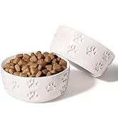 Ceramic Dog Bowl Set with Anti-Slip Rings - 5