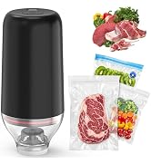 BAMCOO Vacuum Sealer for Food, Powerful Handheld Vacuum Sealer Machine, Portable Food Sealer for ...