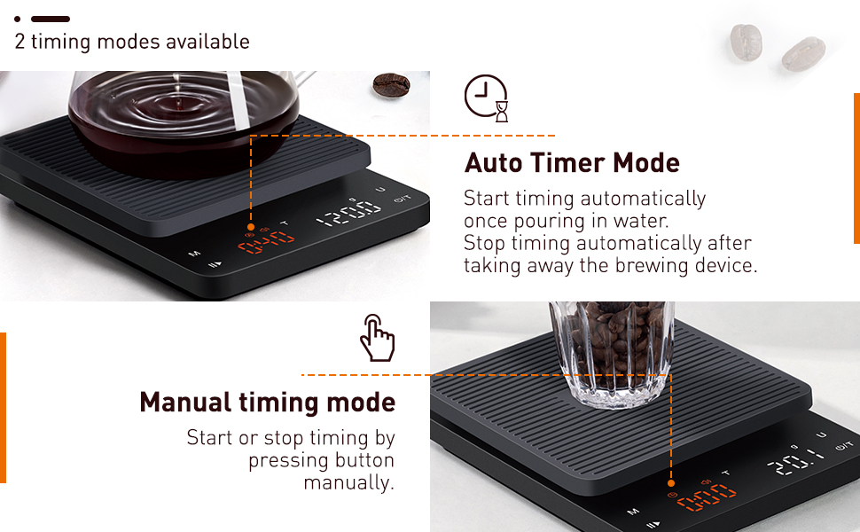 coffee scale with timer digital coffee scale coffee weight automatic scale coffee bean scale