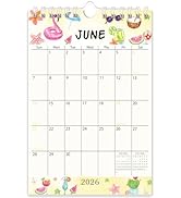 Guasslee Mini Wall Calendar 2026-2027,19 Months Calendar Runs from June 2026 to December 2027,Sma...