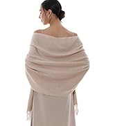 RIIQIICHY Winter Scarfs for Women Pashmina Shawls Wraps for Evening Dresses Large Warm Soft Scarves