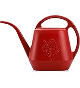 Fasmov 1-Gallon Plastic Watering Can with Comfortable Handle, Garden Watering Cans Long Spout for...