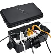 Hrensaw Medium Outdoor Electrical Box(10.6x5.5x4.5inch),IP54 Waterproof Extension Cord Cover w/6 ...