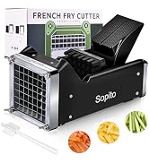 Potato Cutter, Sopito Home Made French Fry Cutter with 1/2 Inch Stainless Steel Blade Great for P...
