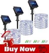 kolpop Solar Fairy Lights for Outside Waterproof, 3 Pack 96FT 240LED Solar Powered String Light O...