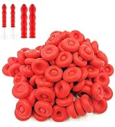 10Pcs Red Caulk Cap for Seal Caulking Tubes, Nozzle Protective Cover Hardware Adhesives Sealers, ...