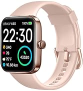 SKG Smart Watch for Women, Fitness Tracker with 5ATM Swimming Waterproof, Sleep Monitor, 1.7'' To...