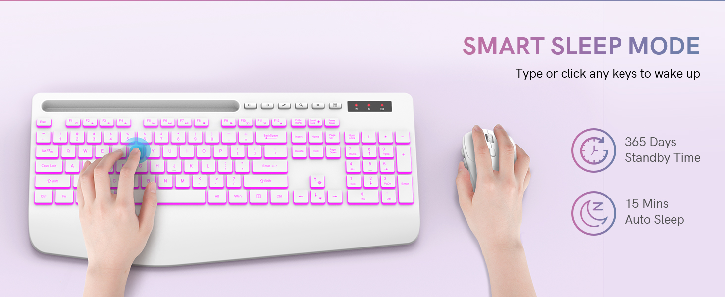 Rechargeable Keyboard mouse combo for back to school