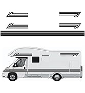 5Pcs Car Decals Motorhome Stripes Camper Van Trailer RV Sticker Caravan Decal Large Vinyl Decals/...