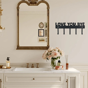 love you bye sign key rack for wall