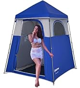 KingCamp Camping Shower Tent, Instant Portable Privacy Shelter, 1/2 Room Large Outdoor Toilet Ten...