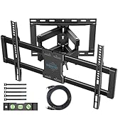 BONTEC Full Motion TV Wall Mount for 40-86 Inch TVs Hold up to 144lbs, Swivel & Tilt TV Mount Ext...