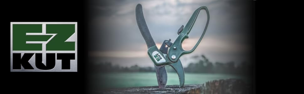 ez kut ratcheting pruners hunting gardening tree branch