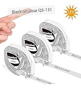 Goknu Clear Label Maker Tape Compatible with Dymo Label Maker Refills LT-100H LT-100T and Compati...