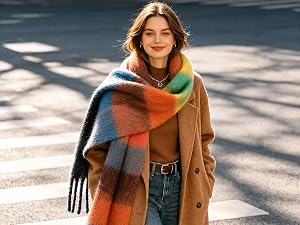 Womens Winter Chunky Scarf