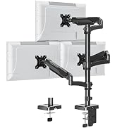 ErgoFocus Triple Monitor Mount Fits Max 32" Computer Screen, Holds up to 17.6lbs Each Arm, 3 Moni...