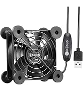 MEGAttA M8 80mm Quiet Silent Fan USB Fan for Game Consoles AV Amplifier Receiver HD DVR Router Co...
