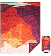 KingCamp Ultralight Camping Blanket, Packable Down Alternative Puffy Printed Wearable Blanket wit...