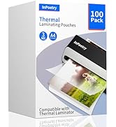 Thermal Laminating Sheets, 9” x 11.5” Laminating Sheets, 3 Mil Thickness Clear Laminating Pouches...