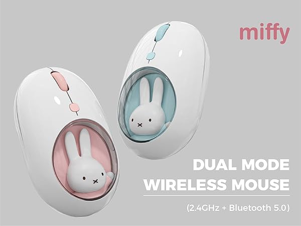 MIFFY MIPOW Dual Mode Wireless Mouse (2.4GHz + Bluetooth 5.0) for Windows, MacOS, iOS, Android