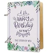 SUPERDANT Birthday Greeting Card Organizer Birthday Gift Card Holder The Story of You Cards Keepe...