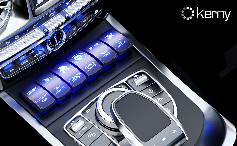 okerny rocker switch panel