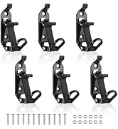 ChimimeDecor 6Pcs Shovel Mount for Roof Rack, Heavy Duty Shovel Holder for Truck, Metal Rubber Cl...