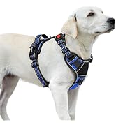 Eagloo Dog Harness for Large Dogs, Easy Wearing with 3 Buckles, Adjustable No Pull Pet Harness wi...