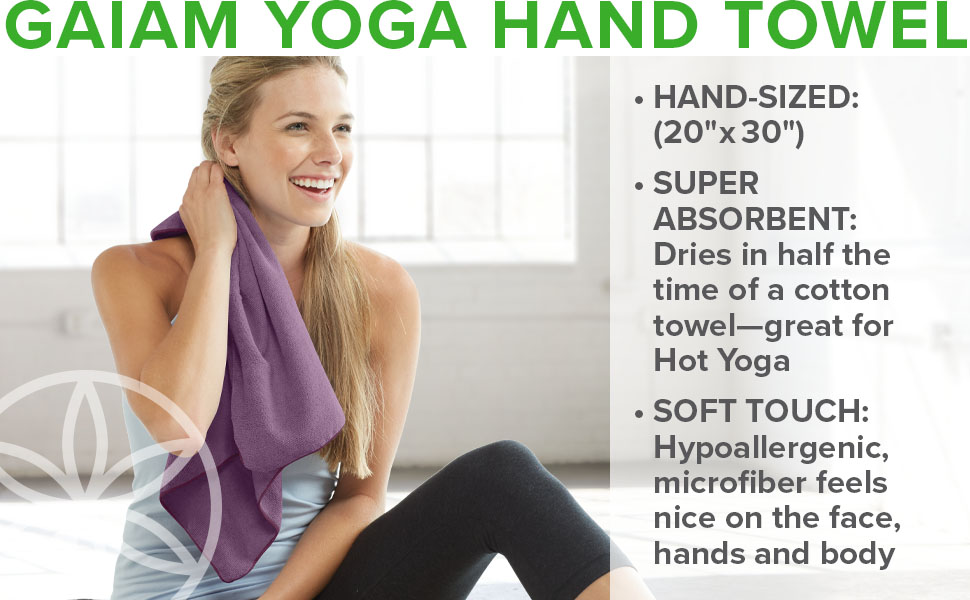 Gaiam Yoga Hand Towel
