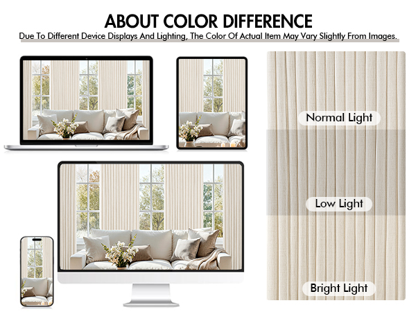 pleated curtains 4 panels