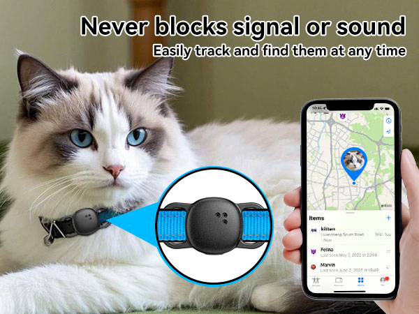 Never blocks signal or sound Easily track and find them at any time