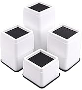 BTSD-home Bed Risers 3 or 6 Inch Heavy Duty Stackable Furniture Risers for Sofas Table Couch Chai...