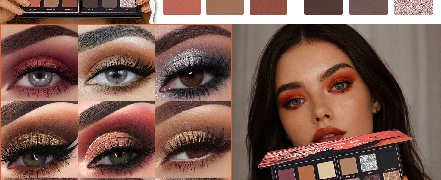Matte Eyeshadow Palette Pro 18 Colors Pigmented Shimmer Glitter Eye Shadow Palette