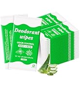 Travel Deodorant Body Shower Wipes Deodorizing Bathing Wipes, Disposable No Rinse Adults Women Me...