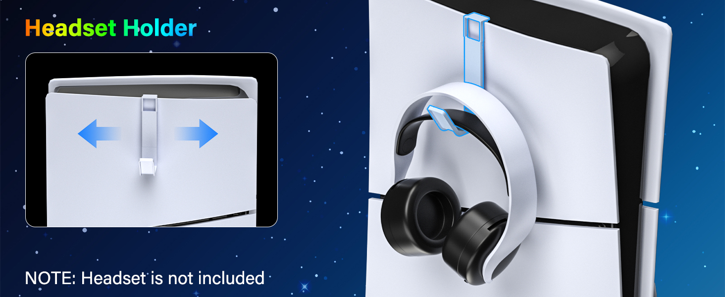 ps5 cooling station with headset holder