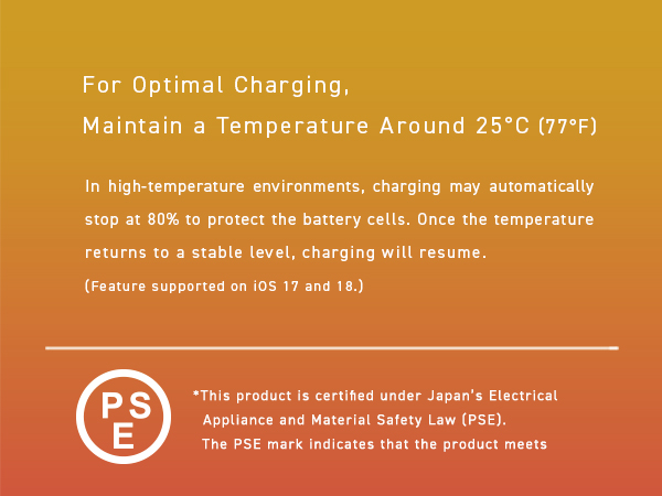 Charging may pause at 80% in heat to protect battery; resumes once cooled. (iOS 17/18)